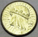 2 zł złote 1934 Głowa kobiety Polonia SREBRO