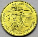 2 zł złote 1998 Adam Mickiewicz