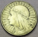 10 zł złotych 1932 Głowa kobiety Polonia SREBRO