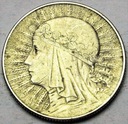 5 zł złotych 1934 Głowa kobiety Polonia SREBRO