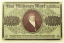 1923 Sopot 5000000 Marek 5.000.000 mln 6 c. RZADKI