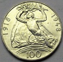 Czechosłowacja 100 Koron 1948 Niepodległość