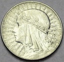5 zł złotych 1934 Głowa kobiety Polonia SREBRO