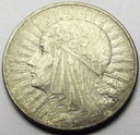 5 zł złotych 1933 Głowa kobiety Polonia SREBRO