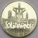 100000 zł złotych 1990 Solidarność TYP A SREBRO