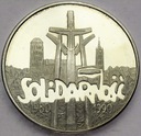 100000 zł złotych 1990 Solidarność TYP A SREBRO
