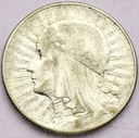5 zł złotych 1933 Głowa kobiety Polonia SREBRO