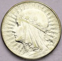 5 zł złotych 1934 Głowa kobiety Polonia SREBRO