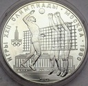 Rosja 10 Rubli 1979 Siatkówka SREBRO