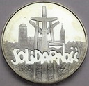 100000 zł złotych 1990 Solidarność TYP A SREBRO