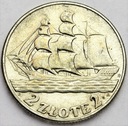 2 zł złote 1936 Żaglowiec Żaglówka Statek (2)