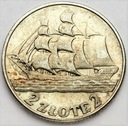 2 zł złote 1936 Żaglowiec Żaglówka Statek (4)