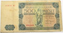 1947 500 zł złotych, seria R2 RZADKI