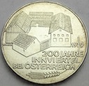 Austria 100 szylingów 1979 200L Innviertelu SREBRO