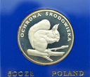 500 zł złotych 1985 Wiewiórka Ochrona Środowiska