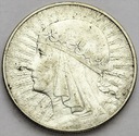 10 zł złotych 1933 Głowa kobiety Polonia SREBRO