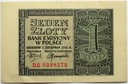 1941 1 zł Jeden Złoty, seria BB