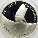 10 złotych 1998 Jan Paweł II 20-lecie pontyfikatu