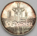 100000 zł złotych 1990 Solidarność TYP A SREBRO