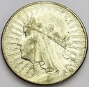 10 zł złotych 1932 Głowa kobiety Polonia SREBRO