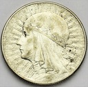 5 zł złotych 1933 Głowa kobiety Polonia SREBRO