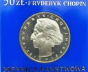 50 zł złotych 1974 Fryderyk Chopin SREBRO