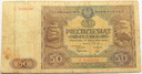 1946 50 zł pięćdziesiąt złotych, seria K