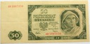 1948 50 zł Pięćdziesiąt Złotych, seria AD RZADKI