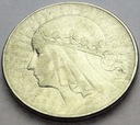 10 zł złotych 1932 Głowa kobiety Polonia SREBRO