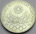 Niemcy 10 marek 1972 Monachium znicz SREBRO
