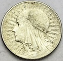5 zł złotych 1933 Głowa kobiety Polonia SREBRO