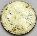 5 zł złotych 1933 Głowa kobiety Polonia SREBRO