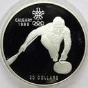 Kanada 20 dolarów 1987 Calgary 1988 Curling