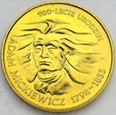 2 zł złote 1998 Adam Mickiewicz