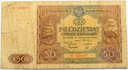 1946 50 zł pięćdziesiąt złotych, seria M