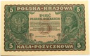 1919 5 Pięć Marek Polskich II Serja BS