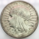 10 zł złotych 1932 Głowa kobiety Polonia SREBRO (3