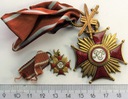 Krzyż Zasługi RP Z Mieczami złoty + Miniaturka