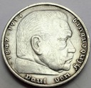 Niemcy 5 Marek 1935 Hindenburg SREBRO