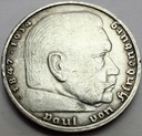 Niemcy 5 Marek 1938 Hindenburg SREBRO