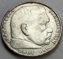 Niemcy 2 marki 1938 Hindenburg SREBRO