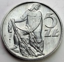 5 zł, pięć złotych z Rybakiem 1971 Rybak