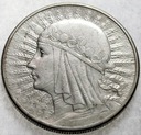 10 zł złotych 1932 Głowa kobiety Polonia SREBRO