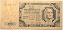 1948 20 zł Dwadzieścia Złotych, seria EK stan 5+
