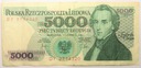 1982 5000 zł złotych Chopin seria DF
