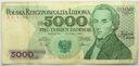 1988 5000 zł złotych Chopin seria DA