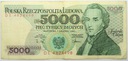 1988 5000 zł złotych Chopin seria DE