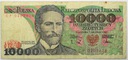 1988 10000 zł złotych Wyspiański, seria CP