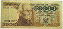 1989 50000 zł złotych Staszic seria K