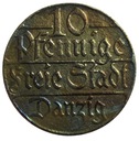 WMG Wolne Miasto Gdańsk 10 Fenigów 1923